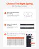 SucceBuy Garage Door Torsion Springs Pair Cycles Electrophoresis Black Coated for Replacement Garage Door Springs