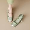 French Mary Jane Shoes One Strap Temperament New Chinese National Style Small High Heeled Single Shoes
