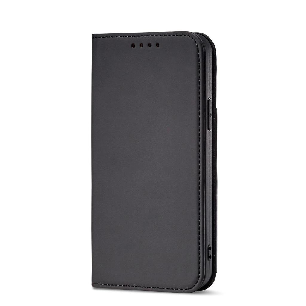 Magnet Card Case Etui Do Iphone 12 Pro Max Cover Wallet For Cards Card Stand Black