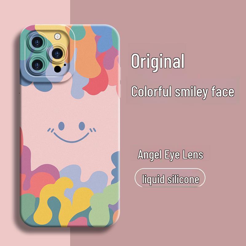 

Цветной защитный чехол с улыбающимся лицом для Redmi Note 14/11T Pro+ - Совместим с моделями 9–13 Redmi Note14 Pro