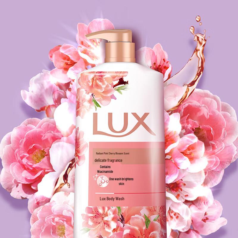 Lux Brightening Pink Cherry Blossom Scented Shower Gel