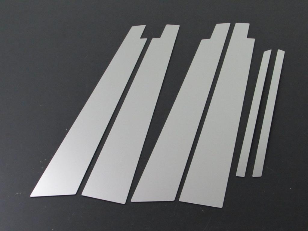 BRIGHTZ Stainless Steel Plated Pillar Panels with Visor Attachment for Toyota Crown Majesta Fits and Crown Majesta Ultra-Mirror (171, 173, 175, 177)