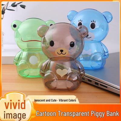 Clear Bear Coin Bank & Candy Jar for Kids' Birthdays