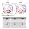 Asamimichaan Cute Asamimi Bread Square Pillow Case Cushion Cover Vintage Zipper Decorative Pillowcover For Sofa 45*45Cm