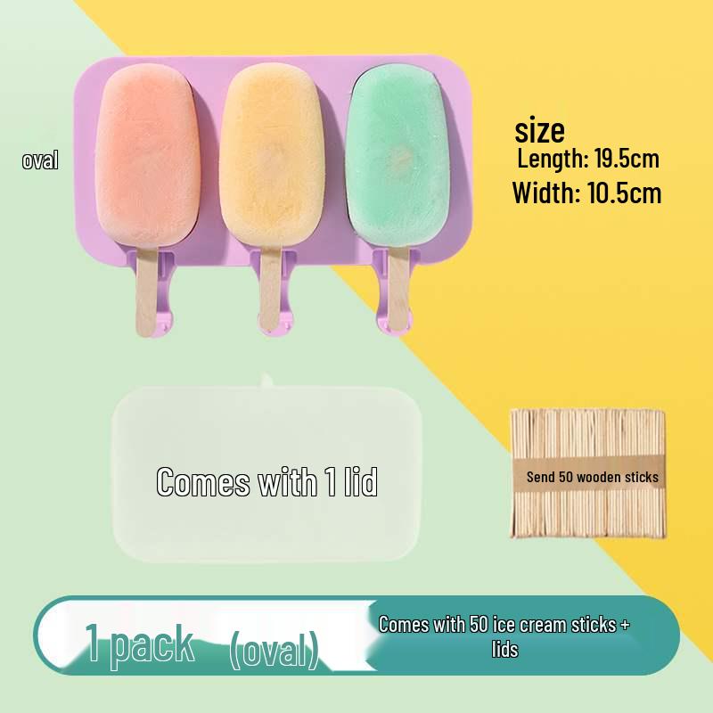 Silicone Food Grade Ice Cream & Popsicle Mold for DIY Treats