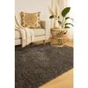 Tapis à poils longs bi-colore noir et blanc 160x230