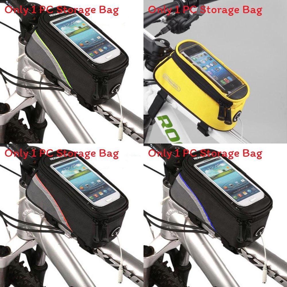 Mountain Bicycle Front Tube Bag With Touch Screen For Cycling Enthusiasts
