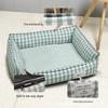 Plaid Pet Nest Bed for Small/Medium Dogs & Cats, 2023 - Universal for All Seasons