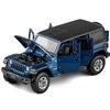 Model de mașină de jucărie la scară 1/32 pentru Jeeps Wrangler Rubicon, model de mașină din aliaj de jucărie de teren turnat sub presiune cu sunet și lumină