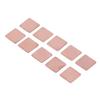 20Pcs Red Copper Heatsink Shim Laptop Graphics Card Heat Sink Sheet CPU GPU Copper Pad Shim Thickness 1.5mm 0.06in