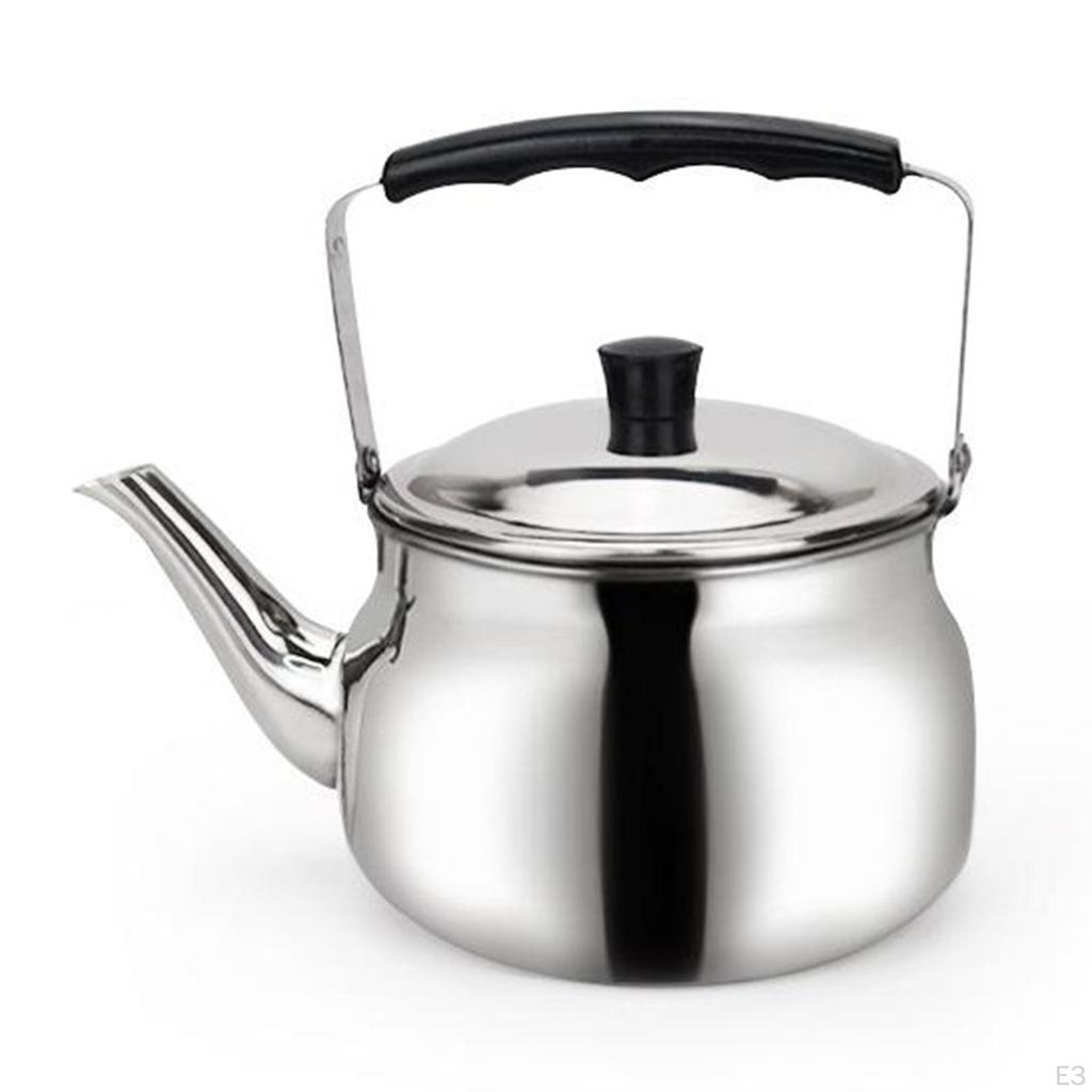 Kettle Stainless Steel Stovetop Teapot, Metal Tea Pot Gas/Induction/Electric/Gas/Stovetop Teakettles