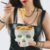 Porzellan Retro Gotischer Totenkopf Nudelschale Halloween Geschirr Hausbar Nudel Salat Süßigkeiten Keramikschale Tischdekoration 2024