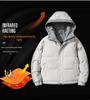 Men's Thickened Warm Hooded Winter Cotton Jacket - Trendy, Loose-Fit Coat
