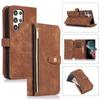 Samsung S24 Multi functional Mobile Phone Case Suitable for SamsungA55 Retro Zipper Wallet Mobile Phone Case Protection Case