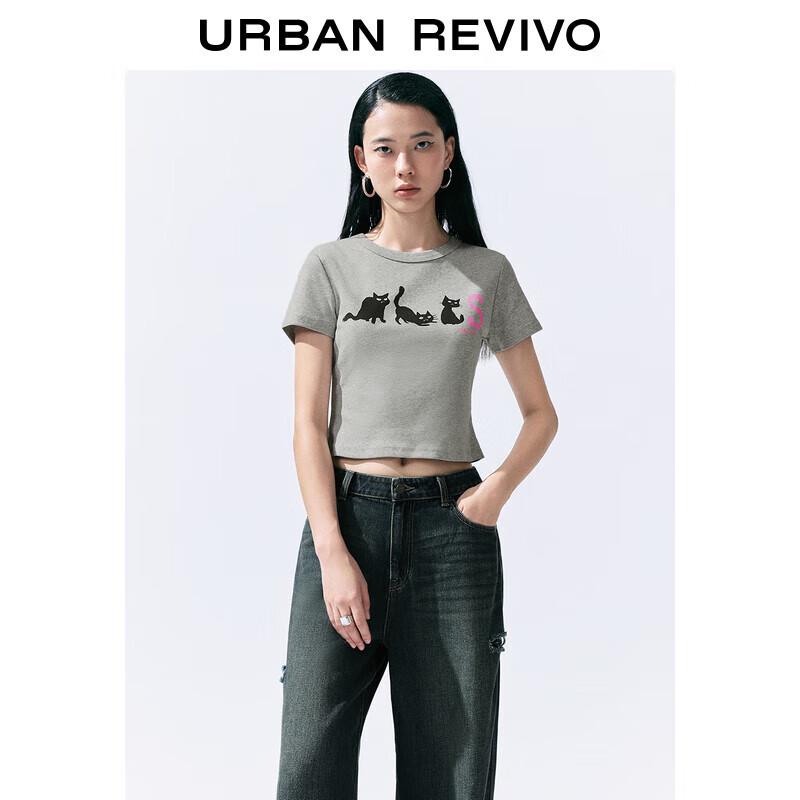 

UR Women s 2024 Summer Fun Cat Graphic T-Shirt M