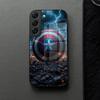Captain America Phone Case Glass For Samsung Galaxy S21 S26 S25 S22 S20 S24 S23 Ultra Fe Plus A16 A34 A54 A24 Coque