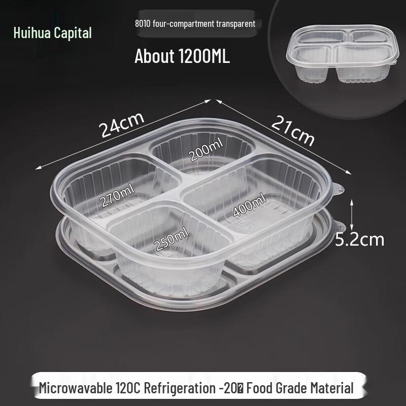 HUIHUADU Einweg-Takeaway-Lunchboxen