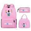 Football Printed Student Backpack Multifunctional Usb Interface Large Capacity Leisure Travel Backpack