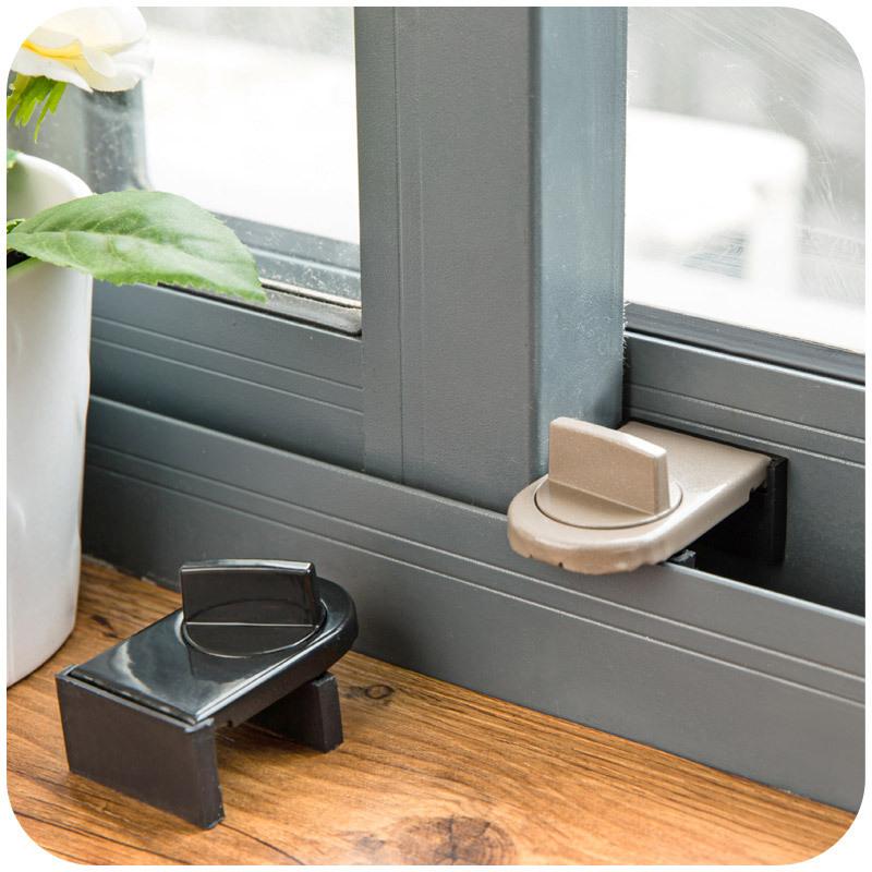 Nouveau 3/2/1PC Verrou de Sécurité pour Fenêtre et Porte Coulissante en Alliage Verrous de Porte de Sécurité Réglables Verrou de Protection Antivol Loquets de Sécurité pour la Maison