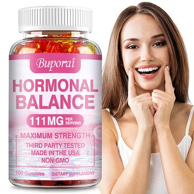 Multivitamin-Gummibärchen für Frauen mit Cranberry, Engelwurz, Mönchspfeffer, PMS-Linderungs-Komplex und Unterstützung bei gedrückter Stimmung.