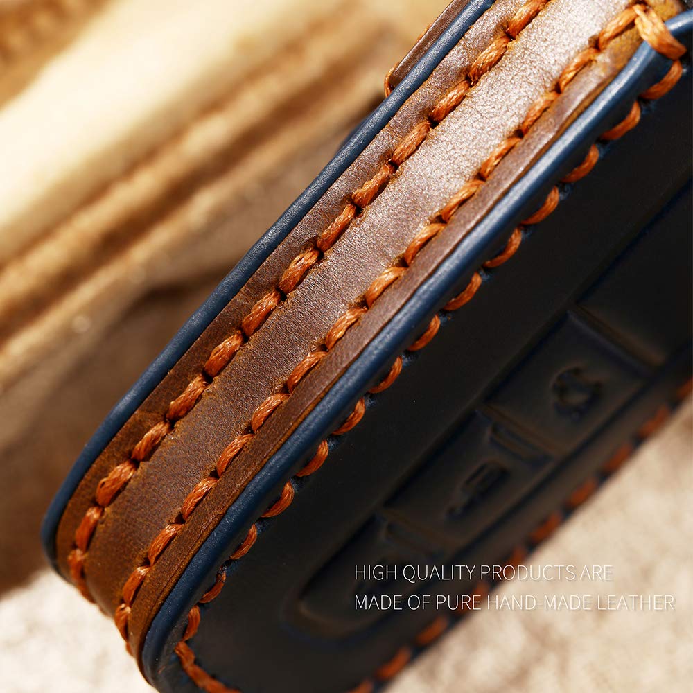 LEXLEY Toyota Genuine Leather Key Case Leather Key Cover Key Shell Smart Key Case