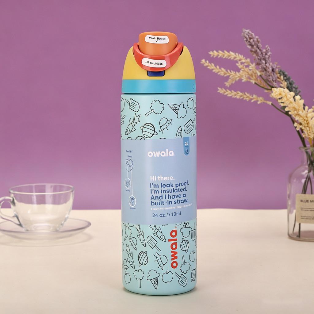 Owala 24oz Insulated Travel Mug With Double Drinking Lid For Outdoor Use