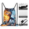 Custom My Hero Academias Drawstring Bag Men Women Portable Gym Sports Sackpack Shoto Todoroki Shopping Storage Backpacks