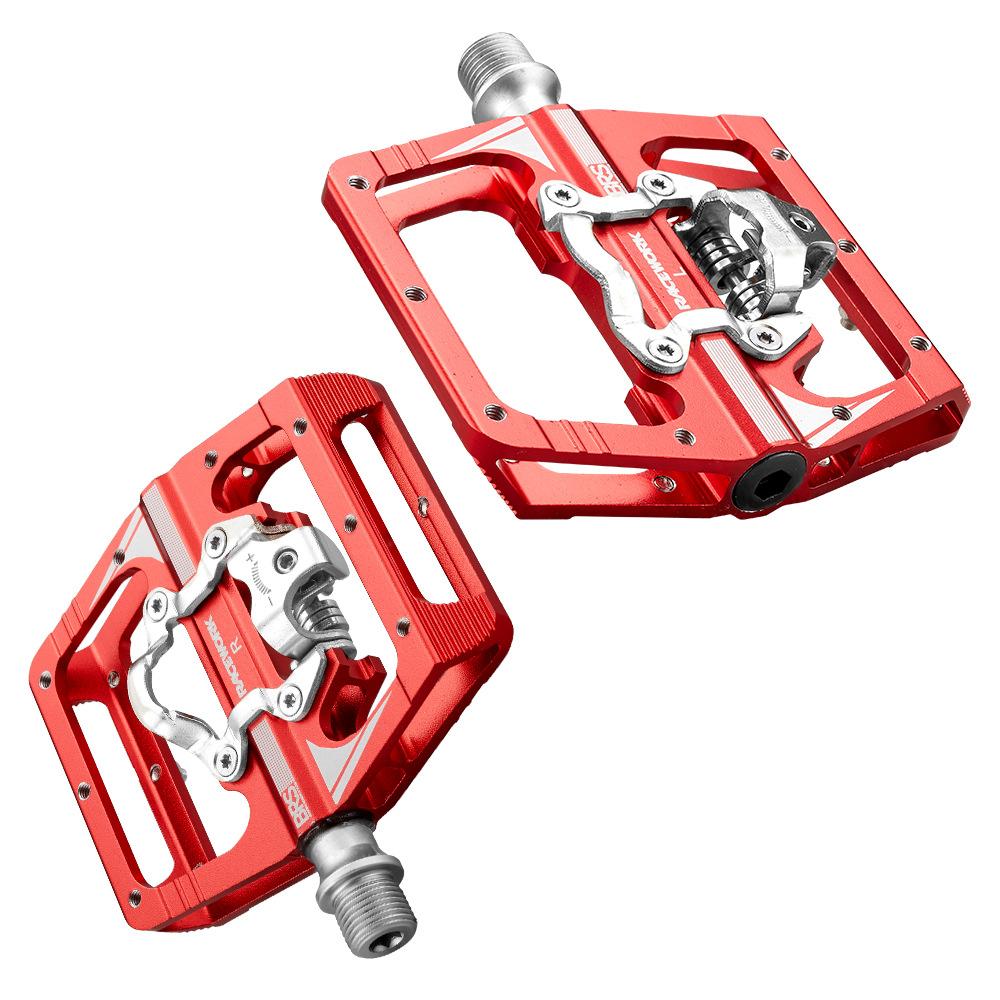 Racework Bicycle Pedals Mtb Spd Sl Footrest Double Function Contact Platform Aluminio Gravel Bike Fixation Pedal Proposito