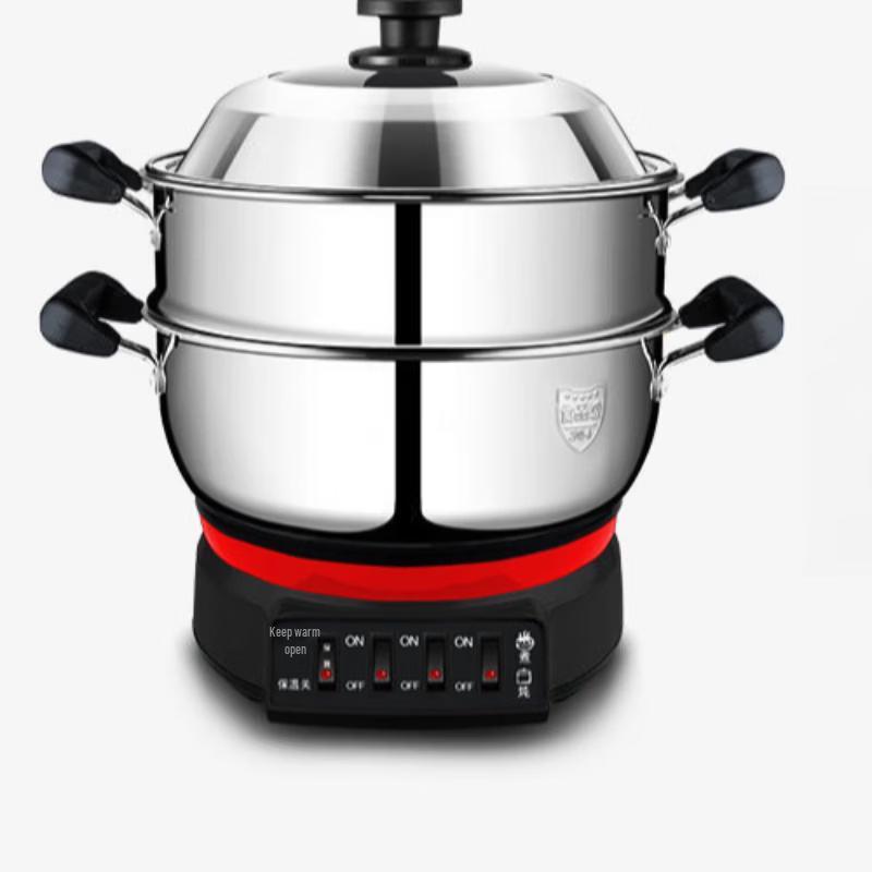 Milin 304 Stainless Steel Electric Steamer Hot Pot