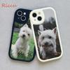 West Highland Terrier Westie Phone Case for Iphone 13 12 11 14 Pro MAX MiNi 7 8 14 Plus XS XR 13 Pro Lambskin Protective Covers