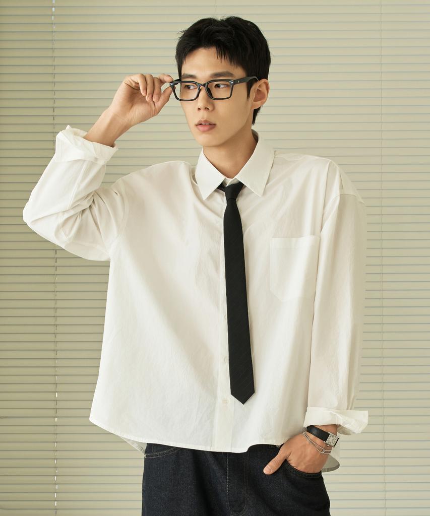 HYOJI 26 Ss Semi-Crop Bio-Washed Shirt (8 Colors)
