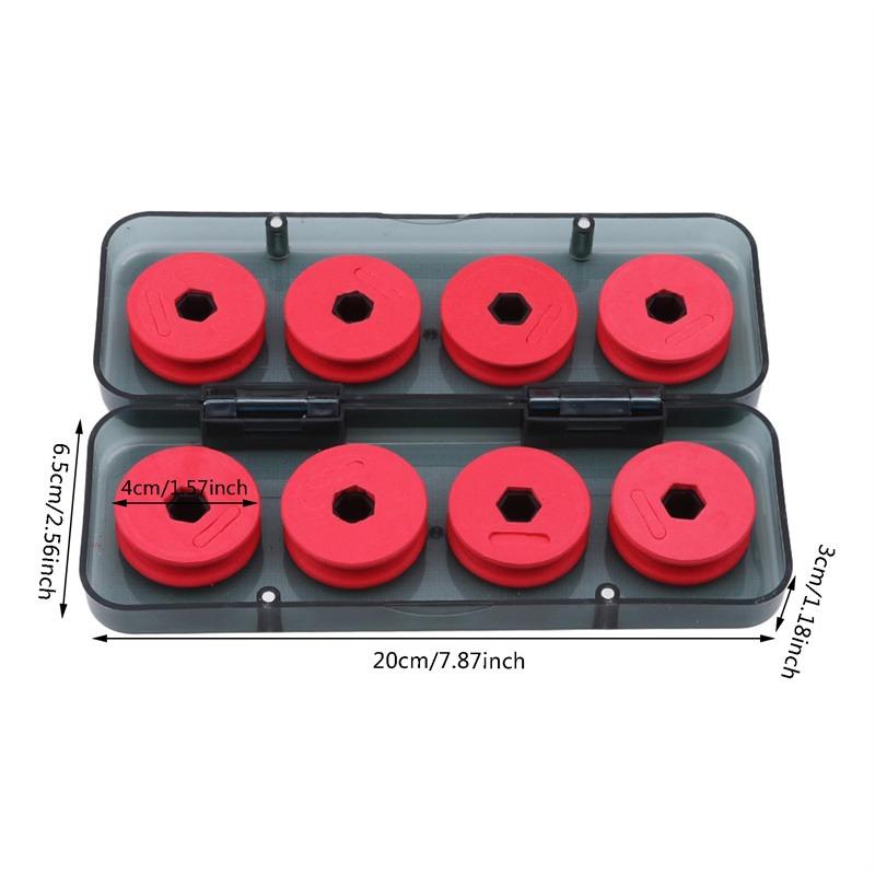 8/16pcs Foam Spools Line Box Winding Board Fishing Line Shaft Fishing Lure Hook Rig Bait Storage Case Pesca Fishing Tackle Box