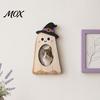 Ghost Shape Desktop Decor Halloween Wooden Photo Frame, Pumpkin/Ghost Picture Frame for Wall Theme Home Ornament Hanging or Display, Personalized