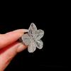 Exaggerated Metal Flower Opening Ring 5 Petals Finger Hand Ring Opening Finger Ring  Party Favors