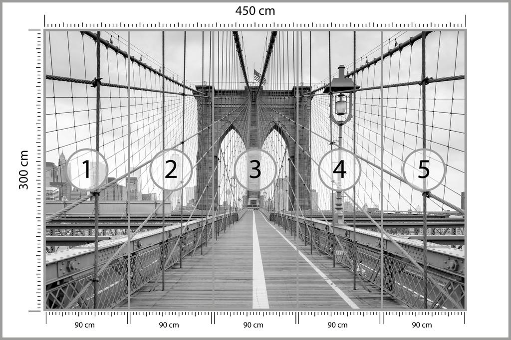 Photomural Brooklyn Bridge Non-Woven 450x300