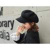Solid color woolen octagonal hat children's autumn and winter new Bere duck tongue casual fashion green painter British hat