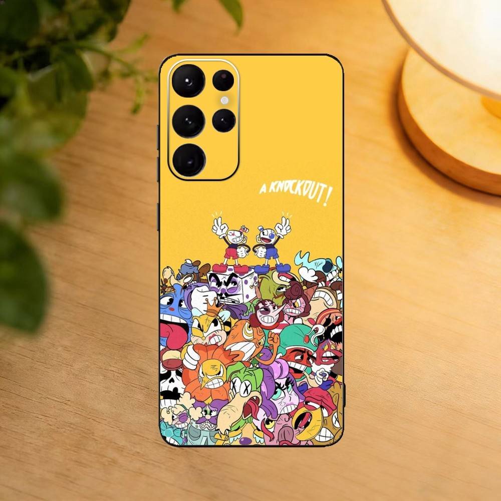 Video Game Cupheads Phone Case For Samsung S25,S24,S21,S22,S23,S30,Ultra,S20,Plus,Fe,Lite Black Shell
