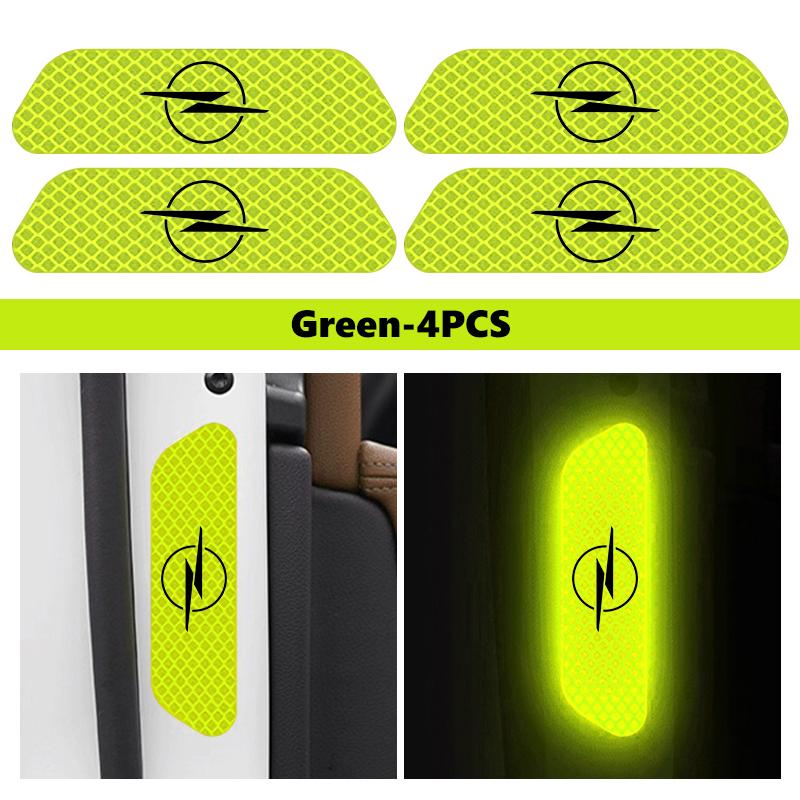 For Opel Car Door Stickers DIY Reflective Tape Warning Mark Auto Decoration Astra G J H Insignia Zafira Corsa D C Vectra Vivaro