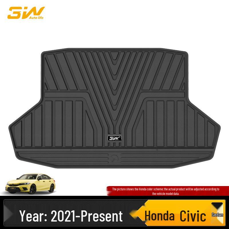 3W All TPE Floor & Trunk Mats for Honda 10th & 11th Gen Civic