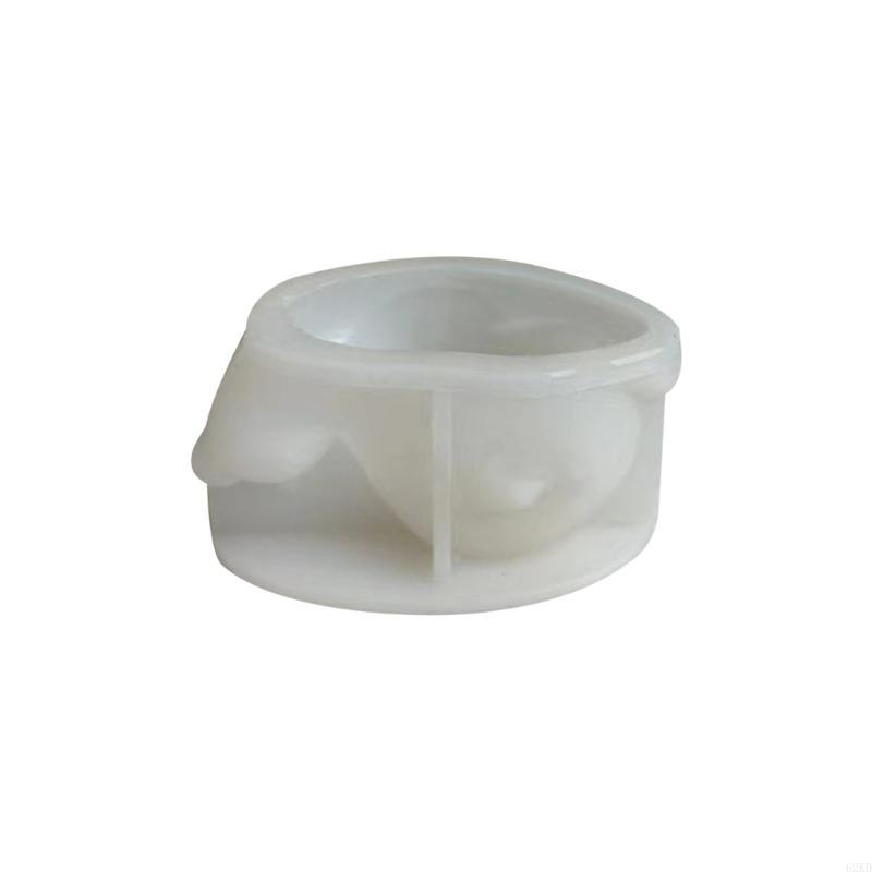 62KD Candlestick Epoxy Silicone Mold for DIY Flower Pot Jewelry Box Tealight Holder
