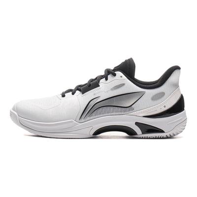 Li Ning Abrasion Resistant, Breathable, Lightweight Low Top Training Shoes Unisex Black White AYTV013-2