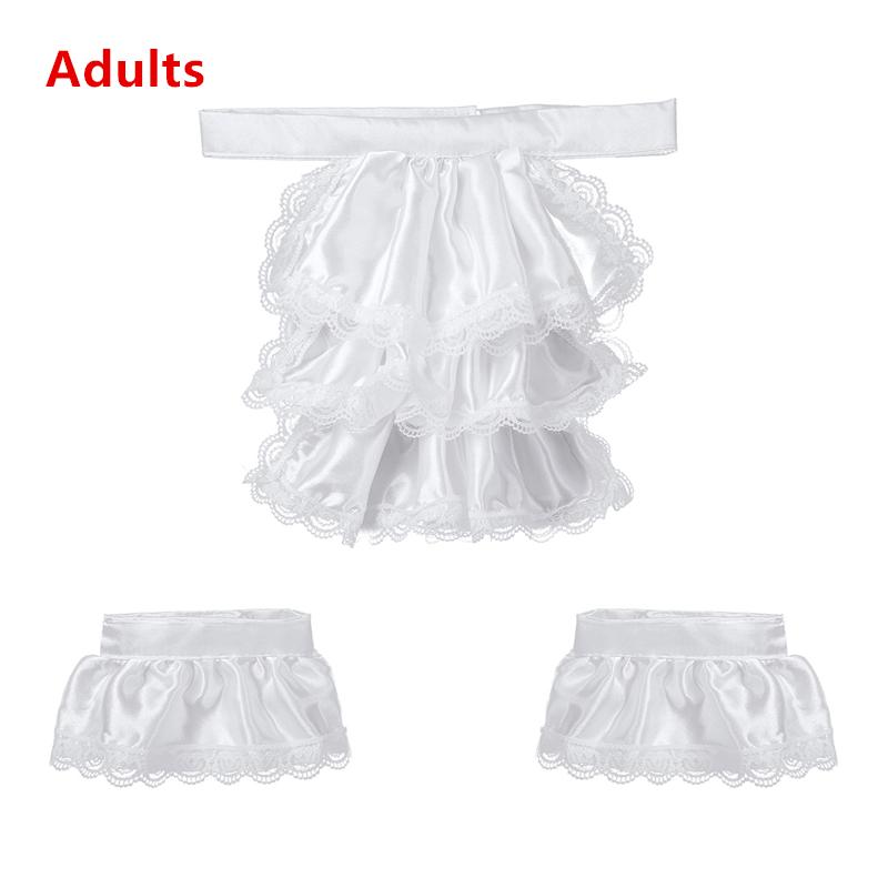 Kobiety mężczyźni odpinany marszczony koronkowy żabot Vintage wiktoriański z imitacją kołnierzyka egzotyczny Cosplay fałszywy kołnierz Choker Clubwear Steampunk kołnierz