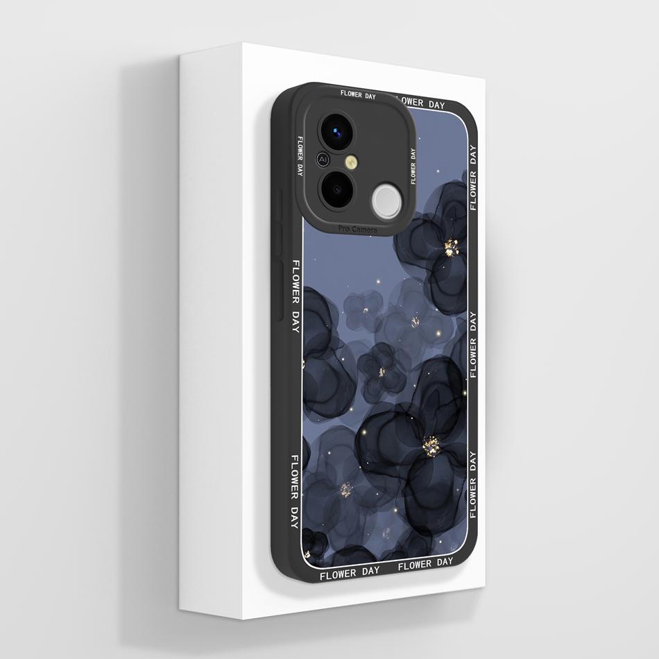 Coque Pour Redmi 12C 11A POCO C55 Coque Arrière Créative Protection Complète Protecteur Souple en Silicone Liquide Pour Redmi 12 C 11 A POCO C 55