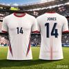 England Style Football Jersey Quick Dry Breathable Fan Special Commemorative Women Outdoor Sport Training Sportswear