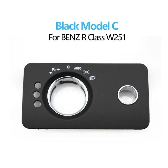 Car Dashboard Headlight Control Switch Panel Cover Trim For Mercedes Benz W251 R-Class R280 R300 R350 R400 R500 2005-2017