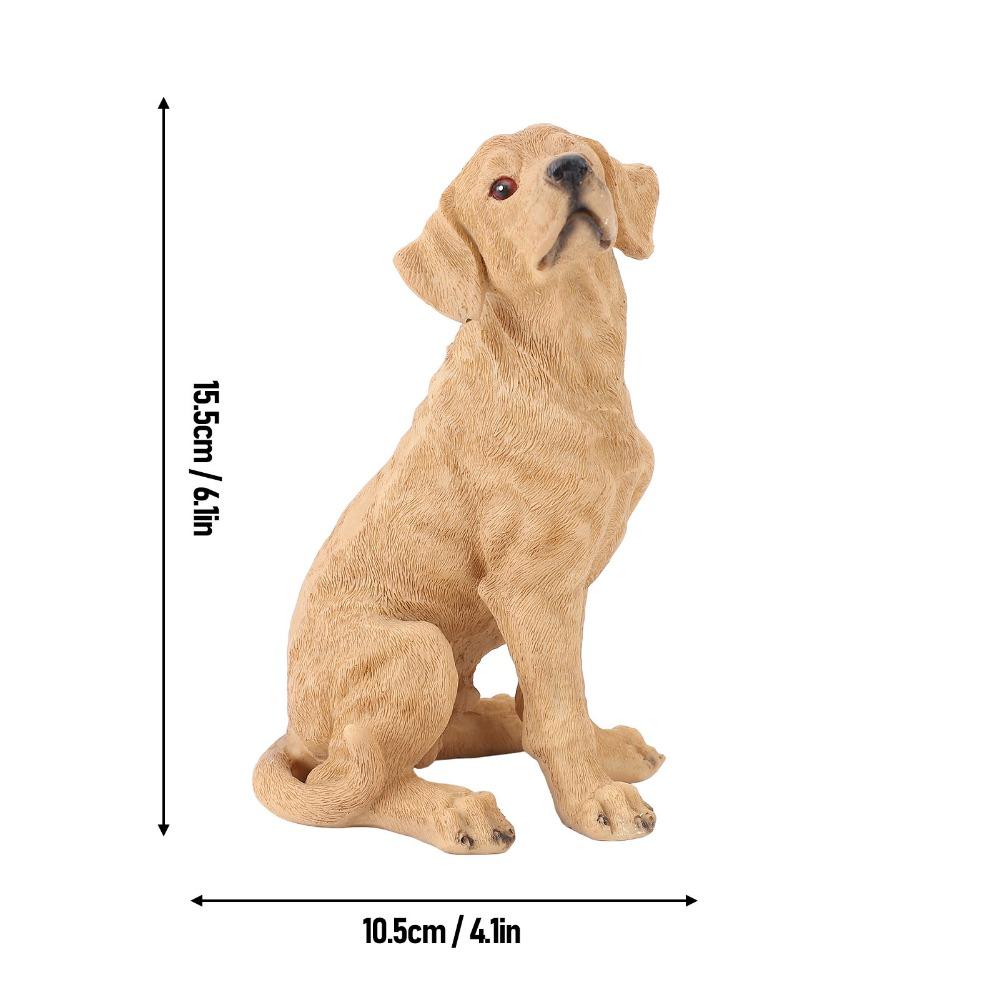 Desktop Dog Figurine Anti Fade Puppy Statue Cute Dog Statue Home