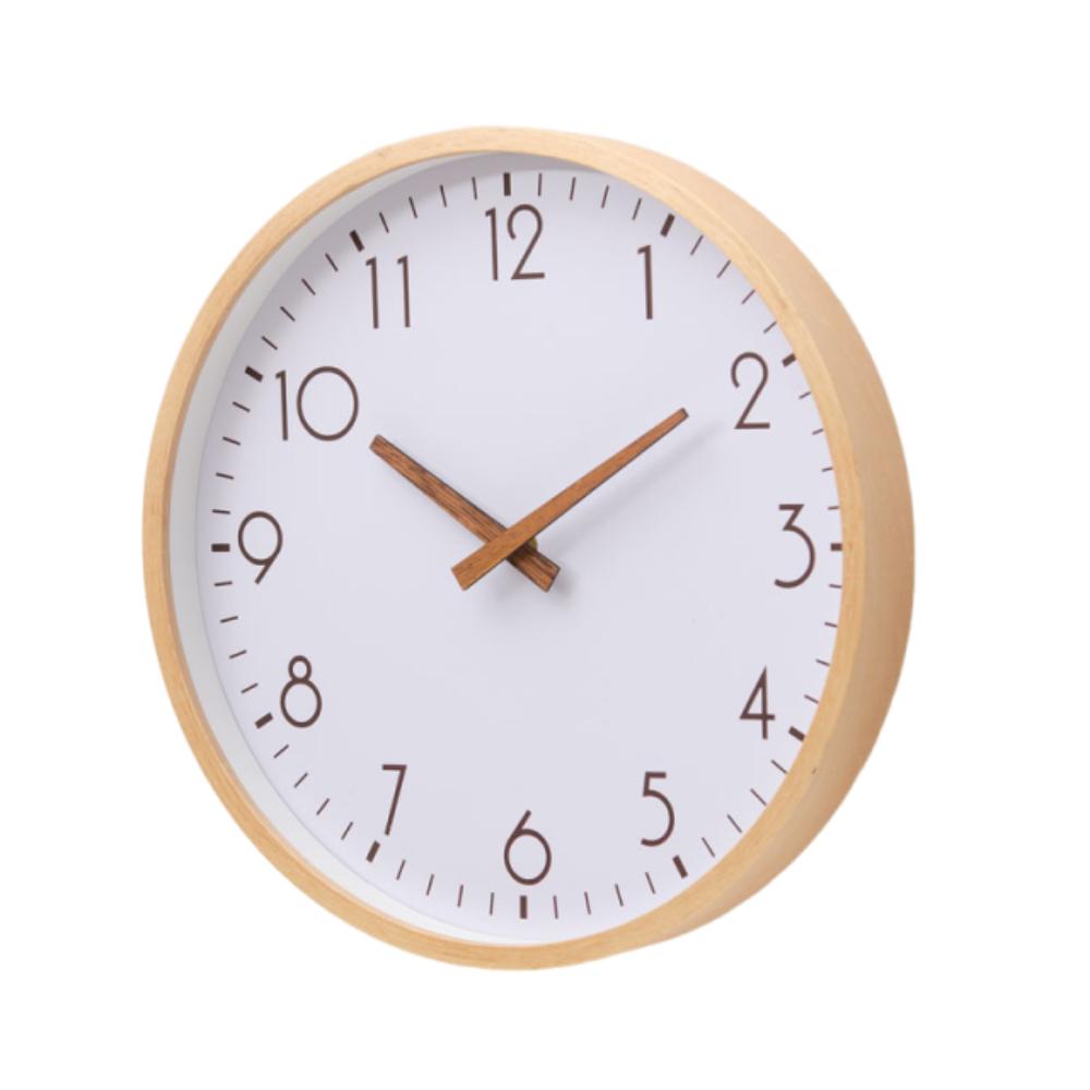 10inch Decorative Wall Clock Nordic Style Silent Scale Clock Wooden Wall Clock  Home Decoration