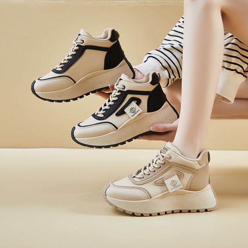 High-top dad shoes new 22 autumn students running comfortable sports thick-soled heightening casual shoes