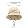 Neck-protecting Summer Drawstring Bucket Cap Adjustable Outdoor Sun Hat Casual Sun Protection Hat