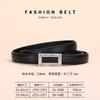 Women'S Leather Belt Rhinestone Inlaid Premium Jeans Pants Belt Square Buckle Cowhide Belt Women'S